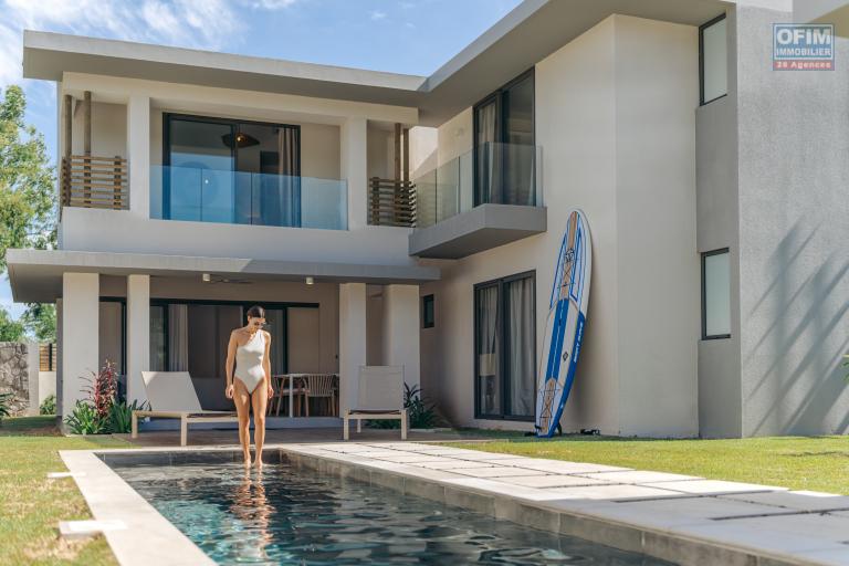 Tamarin vente villa 4 chambres avec piscine accessible aux étrangers situé au cœur de la Smart City de Tamarin à 5 minutes de la plage.