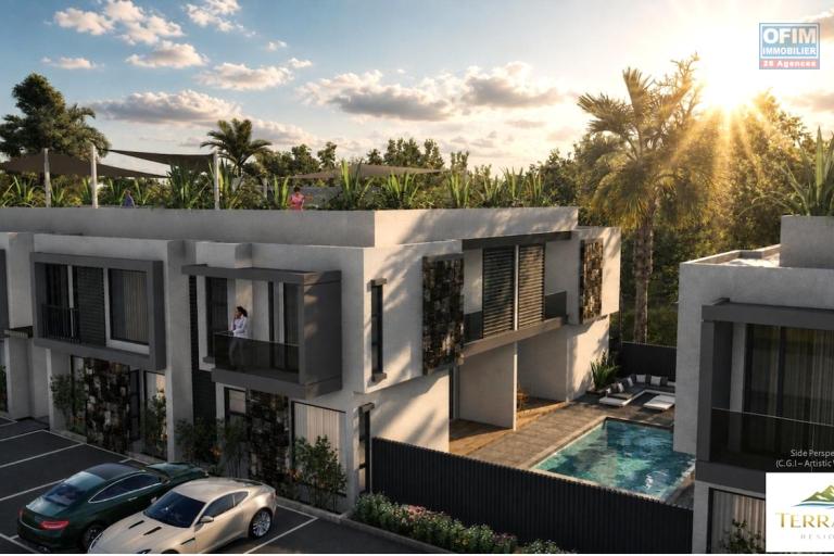 Flic en Flac Ile Maurice Superbe projet d&rsquo;appartements 3 chambres avec piscine commune
